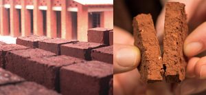 African red earth clay bricks